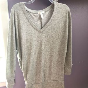 Light gray, v-neck sweater